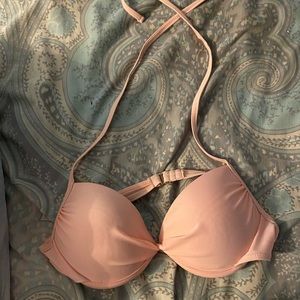 Baby pink bikini top